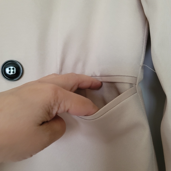 Just Youth Beige Tailored Blazer Jacket Large - Picture 6 of 12